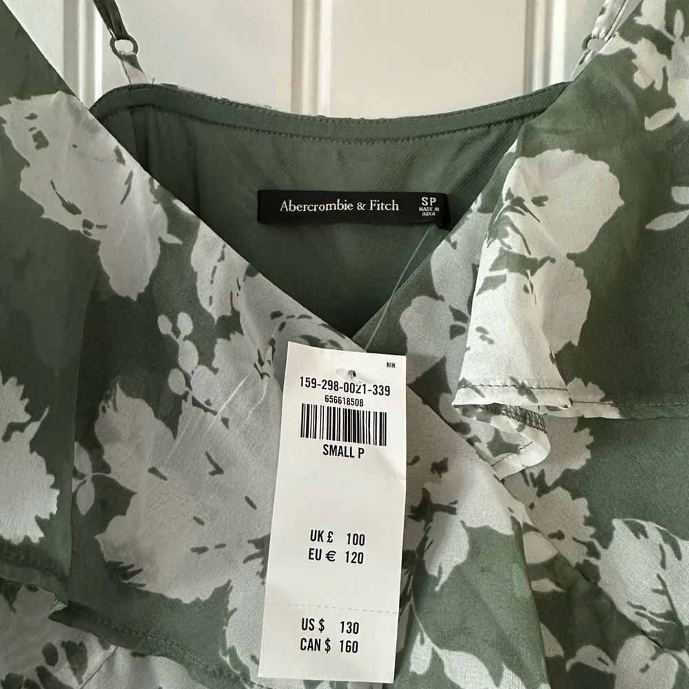 NWT Abercrombie & Fitch Cascading Ruffle Dress - Picture 2 of 4